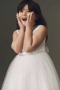 Princess Daliana Tulle Sparkle Flower Girl Dress