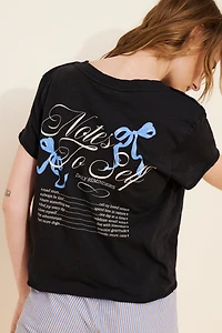 Maeve Notes to Self Short-Sleeve Top