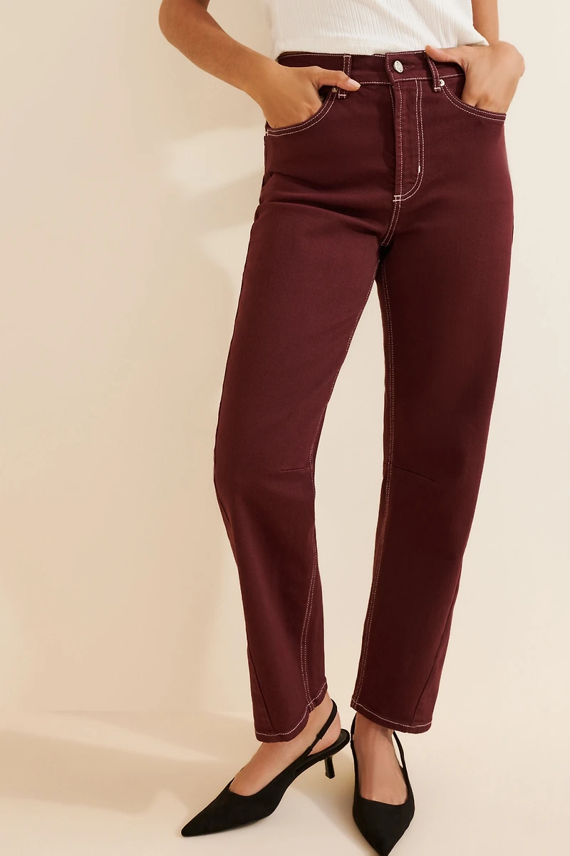 Rails Samo High-Rise Barrel-Leg Jeans
