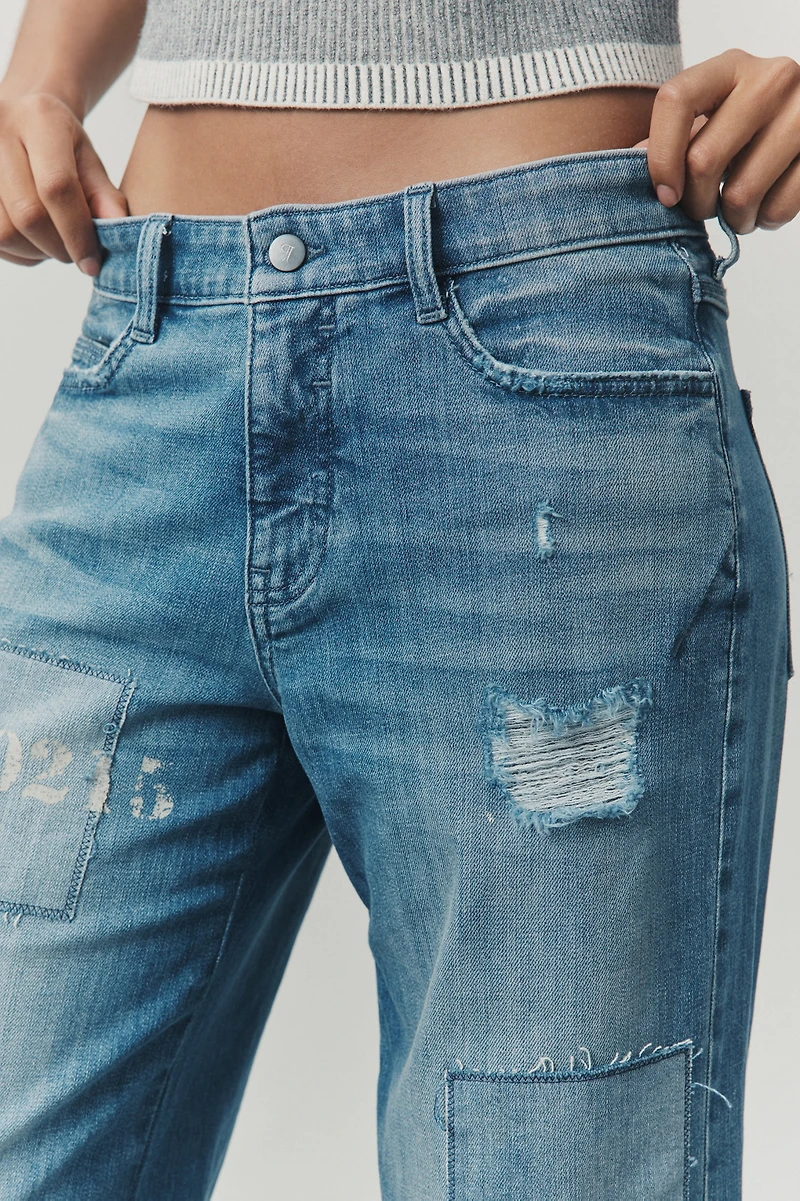 Pilcro Low-Rise Wide-Leg Jeans