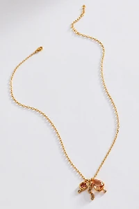 Stone Cluster Pendant Necklace