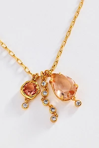 Stone Cluster Pendant Necklace