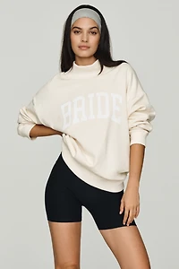 By Anthropologie Weddings Bride Mockneck Sweatshirt