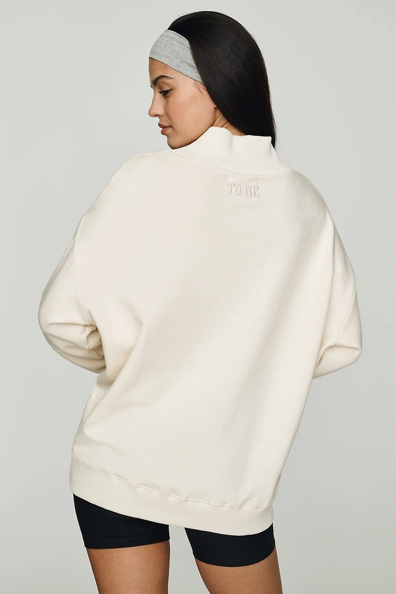 By Anthropologie Weddings Bride Mockneck Sweatshirt