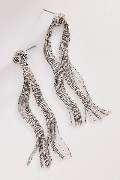 Chain Fringe Drop Earrings
