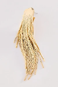 Metal Fringe Drop Earrings