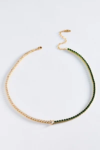 Colorful Beaded Tennis Necklace