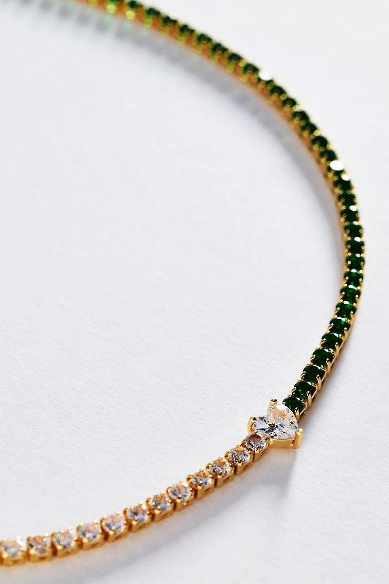 Colorful Beaded Tennis Necklace