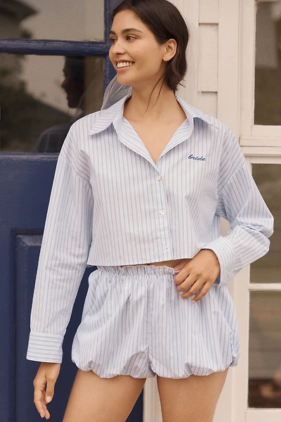 Hutch Cropped Sleep Shirt & Shorts Set