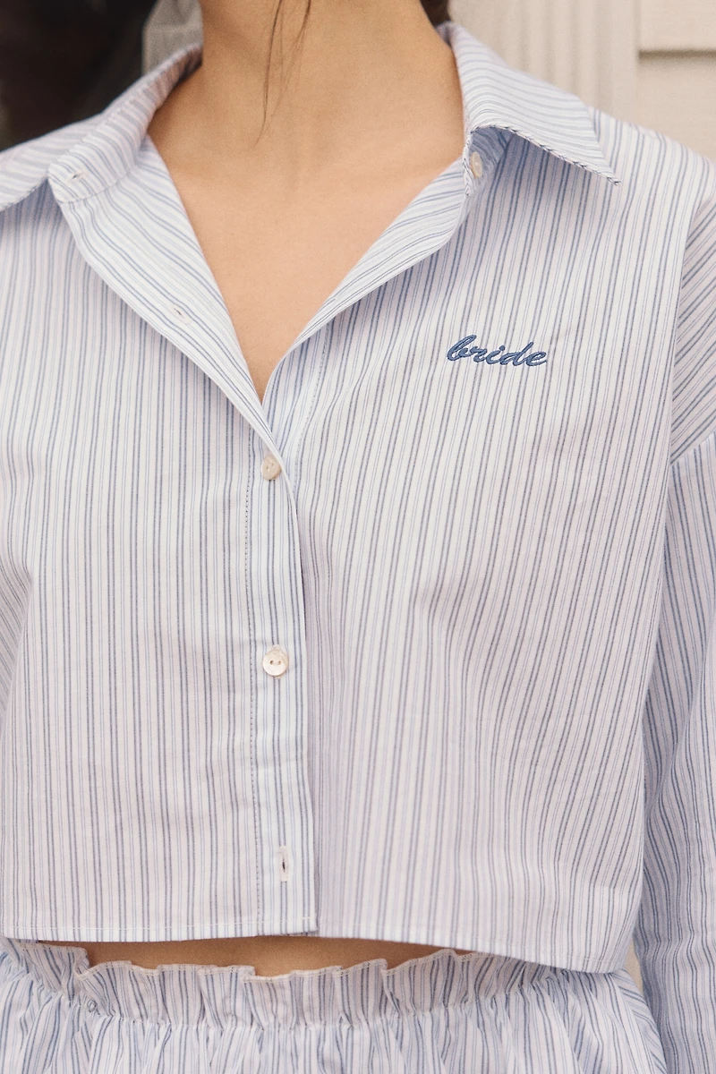 Hutch Cropped Sleep Shirt & Shorts Set