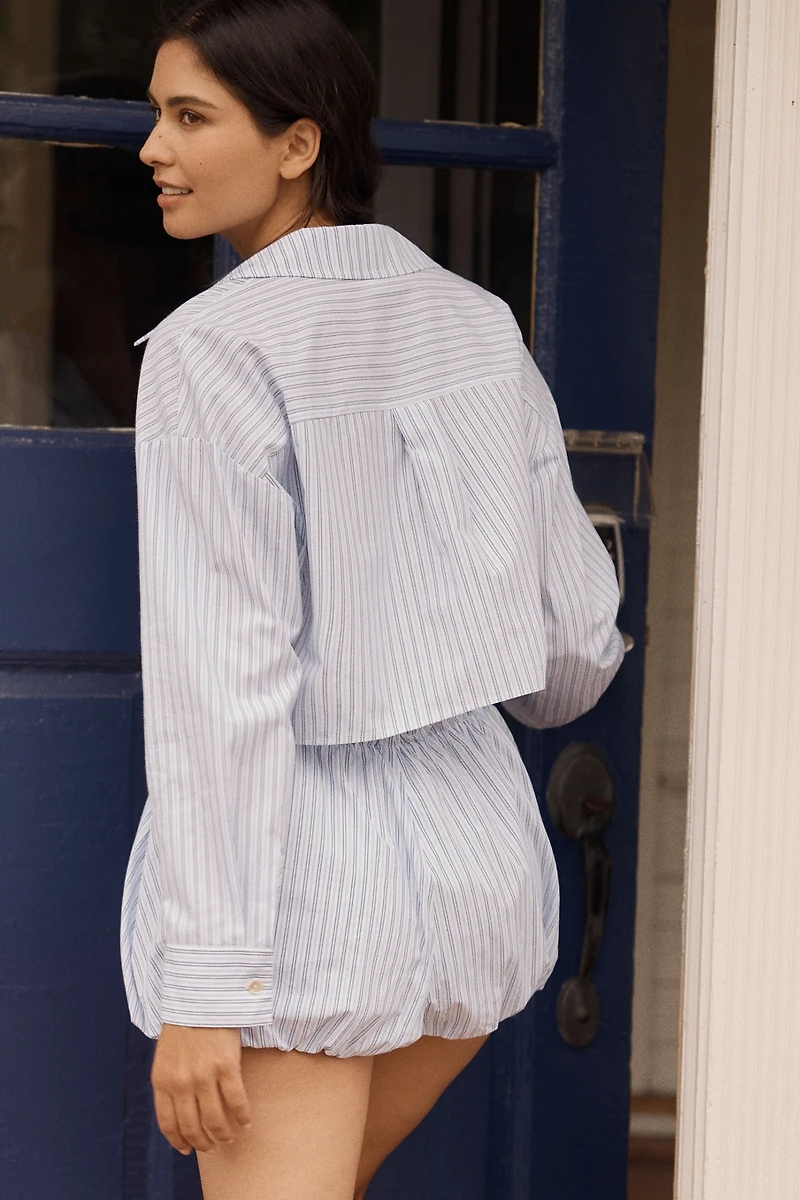 Hutch Cropped Sleep Shirt & Shorts Set