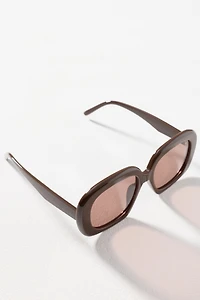 By Anthropologie Oversized Square Retro Sunglasses
