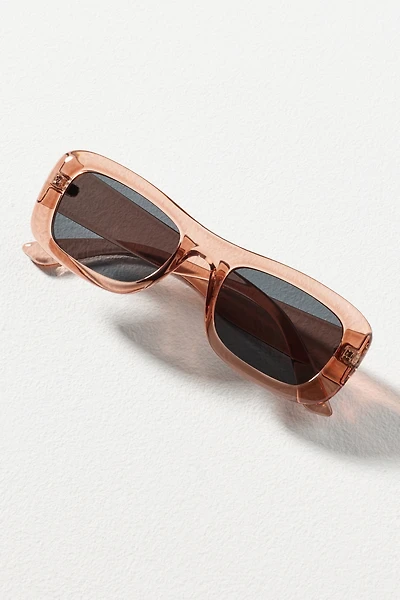 By Anthropologie Flat-Top Curved Rectangle Sunglasses