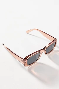 By Anthropologie Flat-Top Curved Rectangle Sunglasses