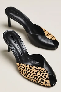 Black Suede Studio Noah Mule Heels