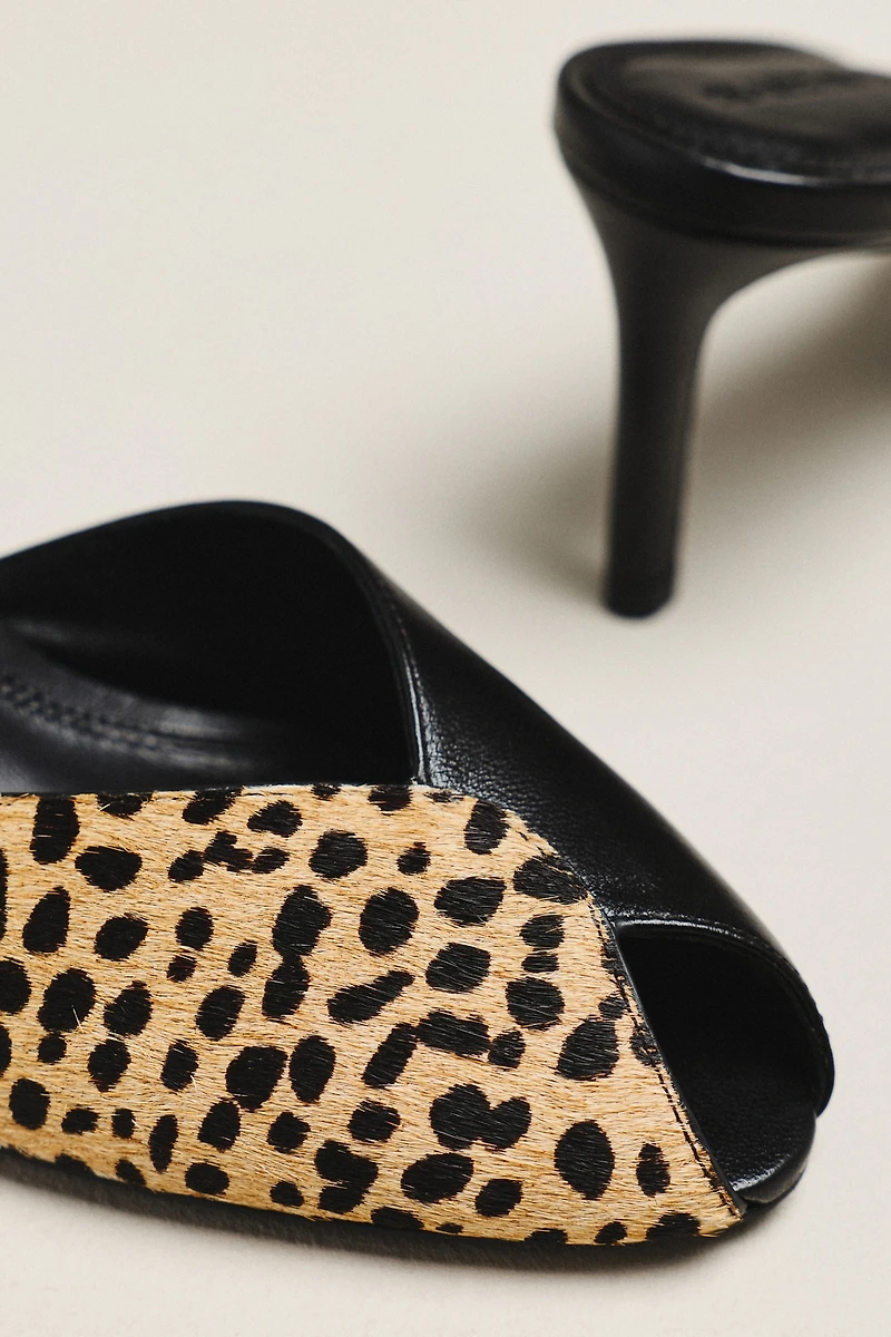 Black Suede Studio Noah Mule Heels