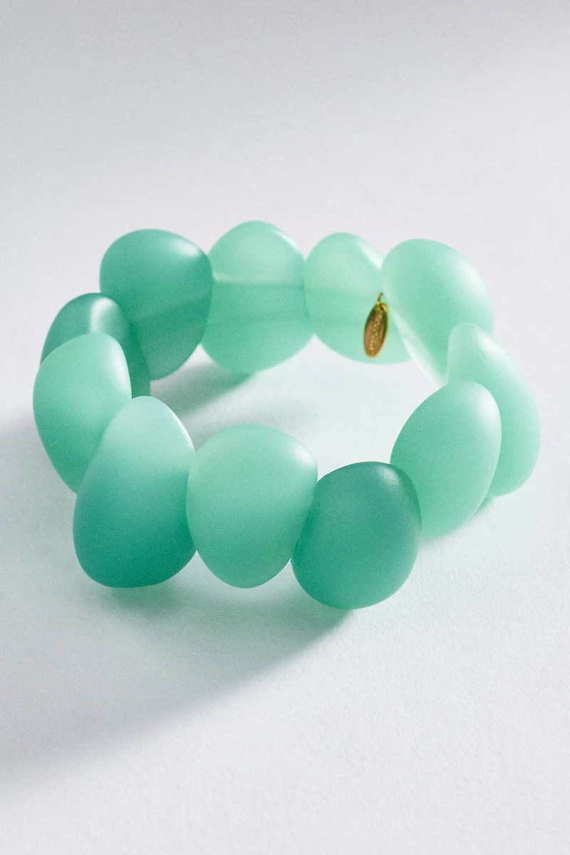 Resin Beaded Stretch Bracelet