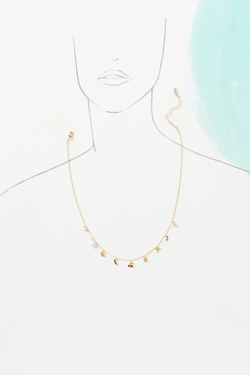 Delicate Big City Charm Necklace