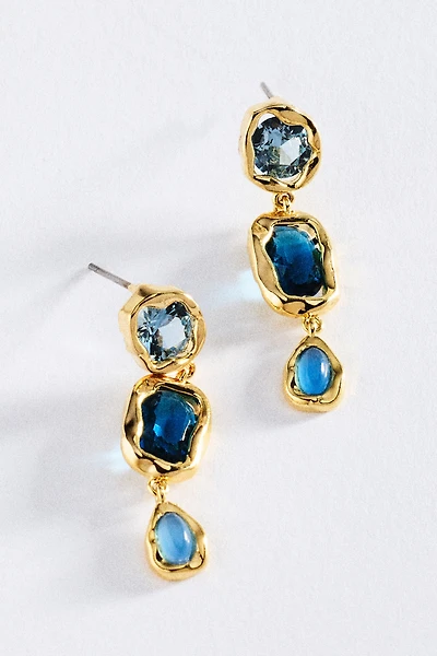 Bold Gemstone Drop Earrings