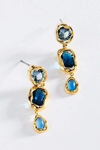 Bold Gemstone Drop Earrings