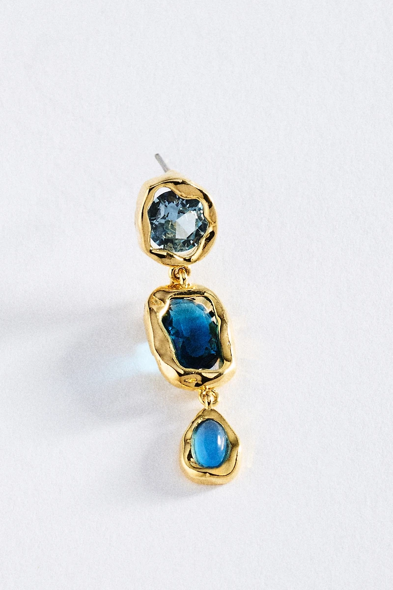 Bold Gemstone Drop Earrings