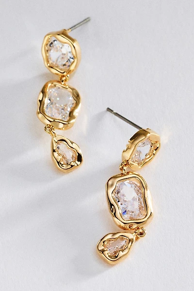 Bold Gemstone Drop Earrings