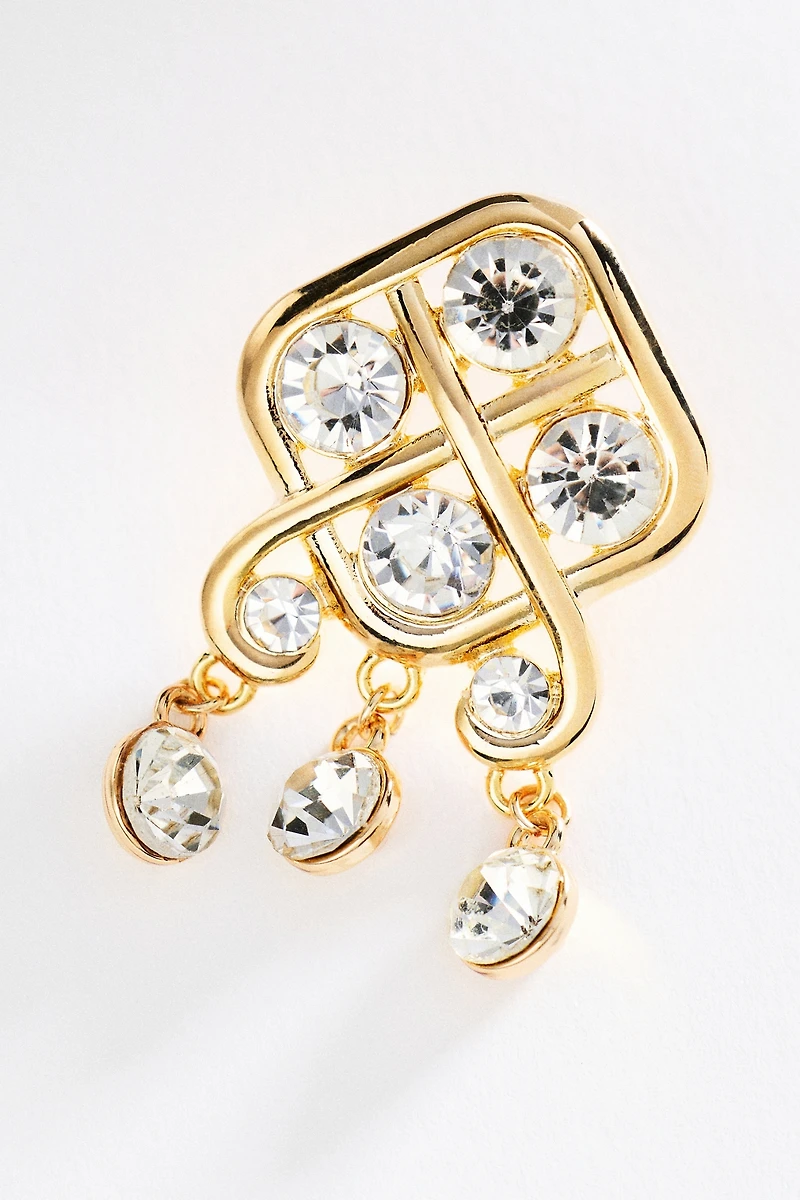 Art Deco Crystal Drop Earrings