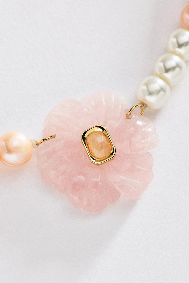 Icon Pendant Beaded Necklace