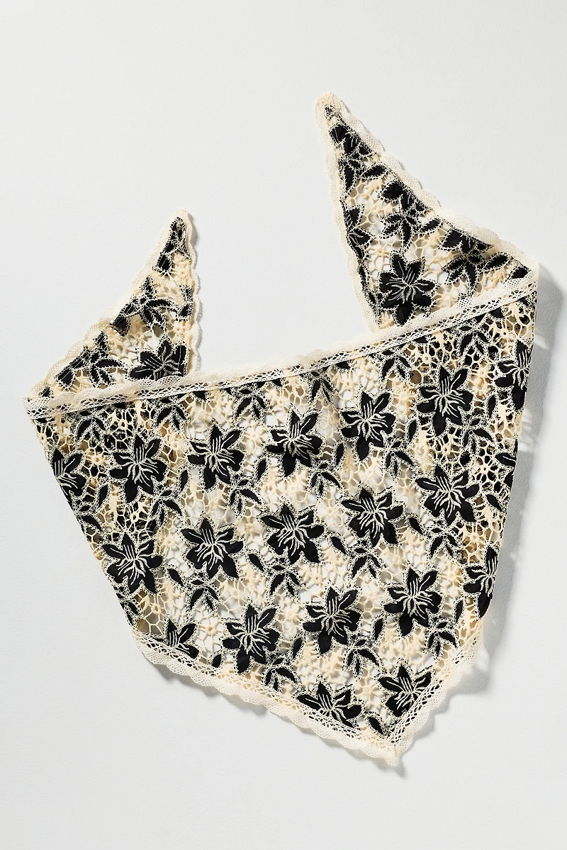 Lace Bandana Hair Scarves, Set of 2