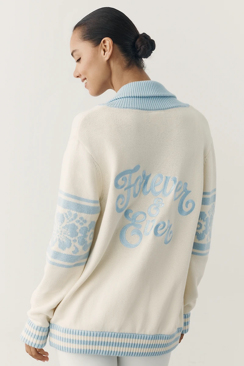 The Wild Collective x Anthropologie 100% Cotton Future Mrs. Cardigan