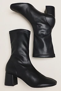 Maeve Block Heel Sock Boots