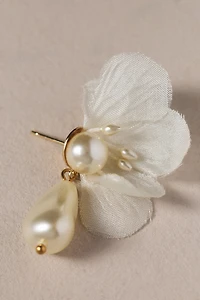 Twigs & Honey Silk Petal Baroque Pearl Earrings