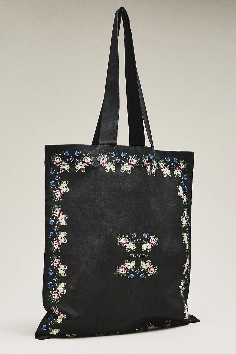 Stine Goya The Floral Frame 100% Cotton Tote Bag