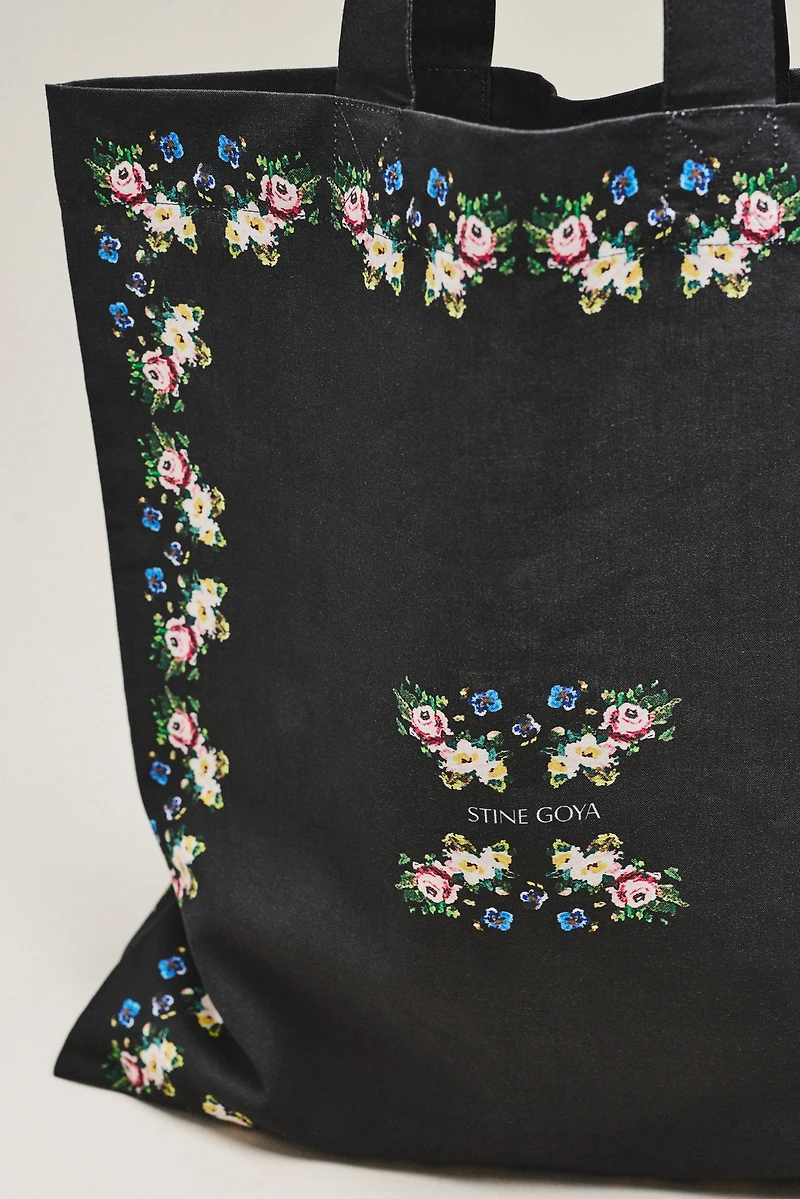 Stine Goya The Floral Frame 100% Cotton Tote Bag