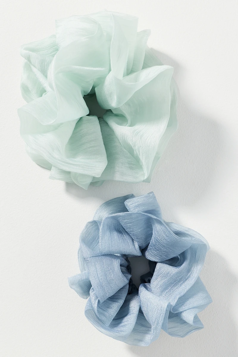Sheer Scrunchies, Set of 2