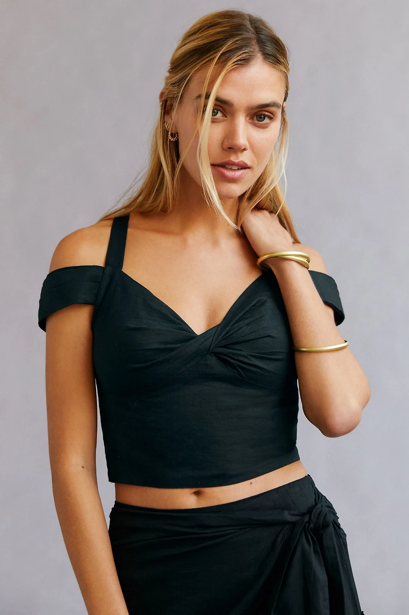 Maeve Off-The-Shoulder Twist Top