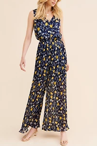 Current Air Floral Print Jumpsuit