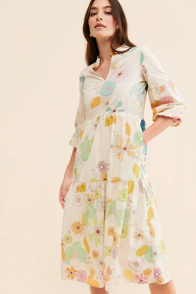 Vilagallo Tammy Floral Dress
