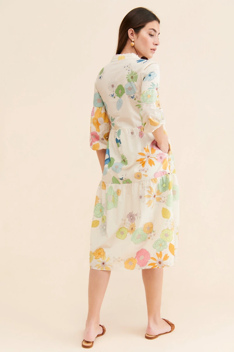 Vilagallo Tammy Floral Dress