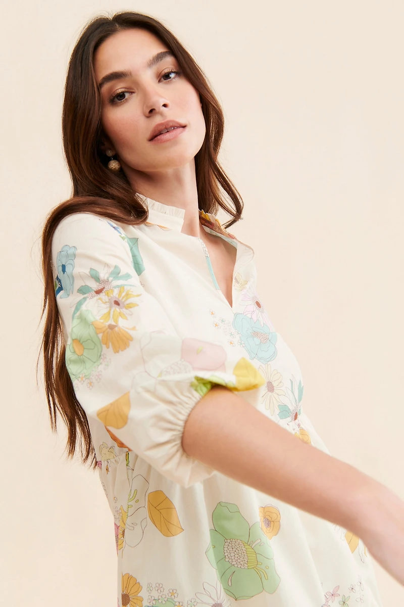 Vilagallo Tammy Floral Dress