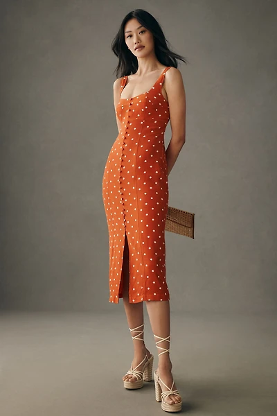 Maeve Sweetheart Button-Front Dress