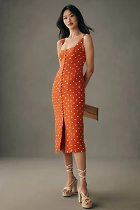 Maeve Sweetheart Button-Front Dress