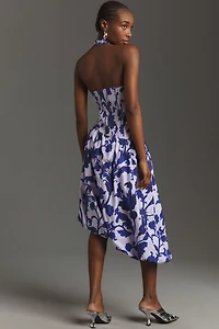 Maeve Halter Bubble Midi Dress