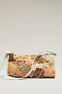 Maeve East-West Beaded Shoulder Bag