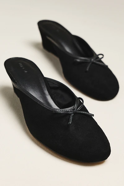 Maeve Velvet Wedge Mules