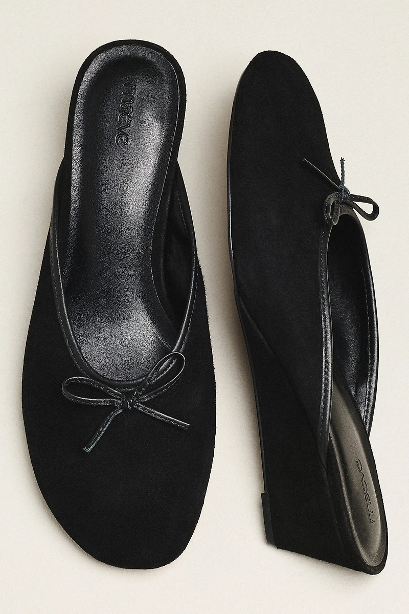 Maeve Velvet Wedge Mules