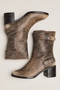 By Anthropologie Moto Mid-Calf Boots