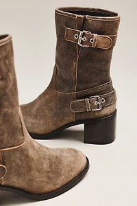 By Anthropologie Moto Mid-Calf Boots