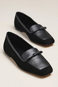 Maeve Bow Square-Toe Flats