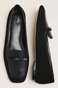 Maeve Bow Square-Toe Flats